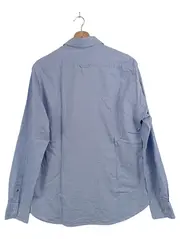 Vorschaubild 2 von Herren Freizeithemd Blau Einheitsgröße Casual Baumwolle