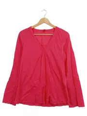 Vorschaubild 1 von Damen Bluse Langarm Pink Baumwolle Gr. M/38 Casual