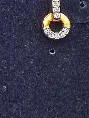 Vorschaubild 3 von Ohrstecker Damen Elegant Gold Edelstahl Strass 0.9cm Festlich