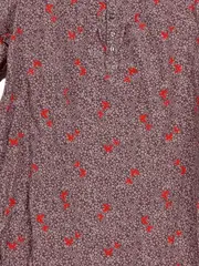 Vorschaubild 2 von Mädchen Kleid Feincord Gr. 126/128 Rosa Blumen