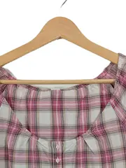 Vorschaubild 2 von Damen Hemdbluse kariert Gr. 38 Mehrfarbig Kurzarm Casual