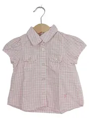 Vorschaubild 1 von Mädchen Hemd Bluse Gr. 68 Rosa Kariert Baumwolle