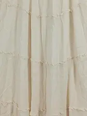 Vorschaubild 2 von Damen Hosenrock XS Beige Casual Maxirock Viskose