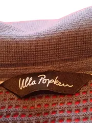 Vorschaubild 6 von Damen Strickjacke Lochmuster Blau Gr. 42/44 Casual Baumwolle