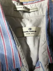 Vorschaubild 2 von Kinder Hemdbluse Gr. 152 Blau Gestreift Kurzarm Baumwolle Casual
