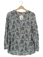 Vorschaubild 1 von Damen Bluse Langarm Paisley-Muster Gr. 36 Casual Mehrfarbig