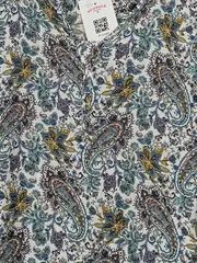 Vorschaubild 2 von Damen Bluse Langarm Paisley-Muster Gr. 36 Casual Mehrfarbig