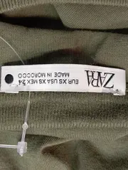 Vorschaubild 3 von Damen T-Shirt Grün Gr. 34/XS Basic Casual Kurzarm