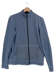 Vorschaubild 1 von Sweatjacke Herren Gr. S Blau Baumwolle Regular Fit
