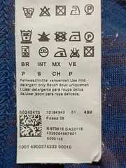 Vorschaubild 6 von Sweatjacke Herren Gr. S Blau Baumwolle Regular Fit