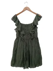 Vorschaubild 1 von Abendkleid Damen 36/S Grün Elegant Seide Rüschen