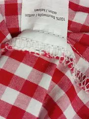 Vorschaubild 4 von Hemdbluse Damen 40/L Rot Kariert Baumwolle Langarm