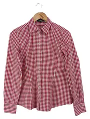 Vorschaubild 1 von Hemdbluse Damen 40/L Rot Kariert Baumwolle Langarm