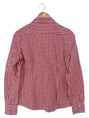 Vorschaubild 2 von Hemdbluse Damen 40/L Rot Kariert Baumwolle Langarm