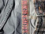 Vorschaubild 3 von Damen Jeans Regular Fit W28/36 Blau Casual Denim Hose