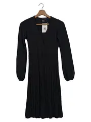 Vorschaubild 1 von Damen Strickkleid Schwarz Gr. 34/XS Elegant Business Midi