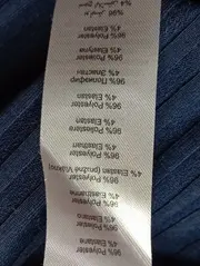 Vorschaubild 5 von Damen Strickkleid Blau Rippstrick L Casual Midikleid