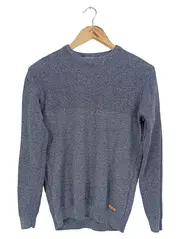 Vorschaubild 1 von Herren Pullover Gr. 46/S Blau Casual Baumwolle Strickpullover