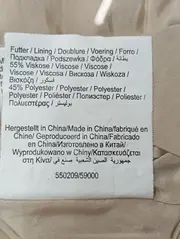 Vorschaubild 6 von Damen Trenchcoat Beige Gr. 42/L Klassisch Elegant Freizeit Business