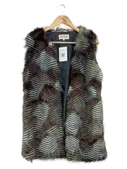 Vorschaubild 1 von Damen Fellweste Gr. 36/S Braun Casual Modern Kunstfell Weste