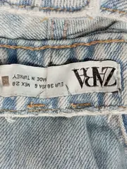 Vorschaubild 3 von Damen Jeans Regular Fit Gr. 38 M Hellblau Casual Raw Hem