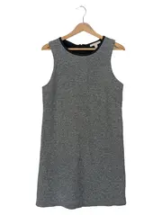 Vorschaubild 1 von Etuikleid Damen Gr. 38/M Grau Meliert Klassisch Elegant Midikleid