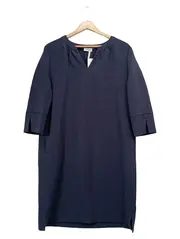 Vorschaubild 1 von Damen Blusenkleid Gr. 40/L Blau Klassisch Elegant Tunikakleid
