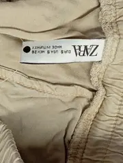 Vorschaubild 3 von Damen Stoffhose Gr. 36 S Beige Lyocell Jogger Freizeithose Casual