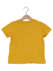 Vorschaubild 2 von Kinder T-Shirt Gelb Gr. 92 Logo-Print Basic Kurzarm