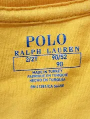 Vorschaubild 3 von Kinder T-Shirt Gelb Gr. 92 Logo-Print Basic Kurzarm