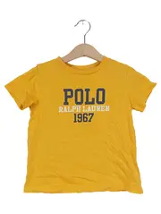 Vorschaubild 1 von Kinder T-Shirt Gelb Gr. 92 Logo-Print Basic Kurzarm