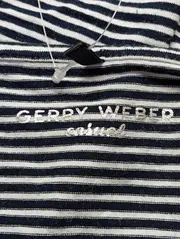 Vorschaubild 3 von Damen T-Shirt Gestreift Metallic-Look Gr. 40/L Mehrfarbig