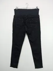 Vorschaubild 2 von Umstandshose Damen Gr. 44 Schwarz Casual Basic Jeans-Optik