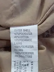 Vorschaubild 4 von Leichte Jacke Damen 32/XS Beige Kapuze Parka Übergangsjacke Casual