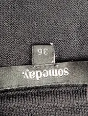 Vorschaubild 3 von Damen Pullover Gr. 36/S Schwarz Casual Basic Rüschenärmel