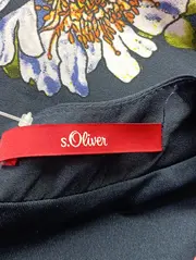 Vorschaubild 3 von Damen Freizeitkleid Gr. 34/XS Blau Blumenmuster Elegant