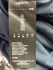 Vorschaubild 4 von Damen Freizeitkleid Gr. 34/XS Blau Blumenmuster Elegant