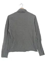 Vorschaubild 2 von TCM Damen Langarmshirt Rollkragen Basic Casual Grau Gr. 40/M Baumwolle