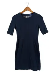 Vorschaubild 1 von Damen Businesskleid Gr. 34/XS Blau Klassisch Elegant Etuikleid