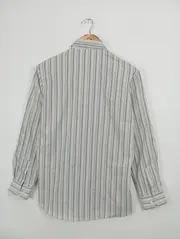 Vorschaubild 2 von JUNIOR B. Freizeithemd Kinder Gr. 164 Grau Gestreift Klassisch Casual