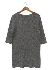 Vorschaubild 2 von Damen Blusenkleid Gr. 36/S Grau Meliert Klassisch Elegant