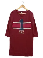 Vorschaubild 1 von Damen Langarmshirt Rot Gr. 42/L Casual Basic mit Print