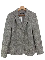 Vorschaubild 1 von Damen Blazer Jacke Grau Meliert Business Gr. 38/M Elegant