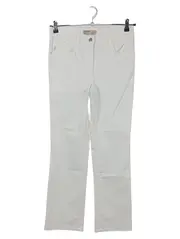 Vorschaubild 1 von Damen Jeans Straight Leg Gr. 36 Weiß Casual Baumwolle-Mix