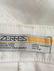 Vorschaubild 3 von Damen Jeans Straight Leg Gr. 36 Weiß Casual Baumwolle-Mix