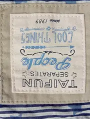Vorschaubild 4 von TAIFUN Damen Bluse Einheitsgröße Blau Gestreift Casual Baumwolle