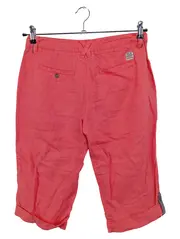 Vorschaubild 2 von Damen Shorts XS 34 Rot Leinen Casual Bermuda