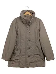 Vorschaubild 1 von Damen Winterjacke Gr. 40/L Braun Klassisch Elegant Stehkragen