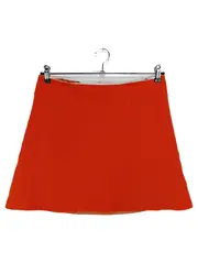 Vorschaubild 1 von Damen Faltenrock Gr. 38;M Rot Elegant Klassisch Schurwolle