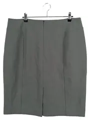Vorschaubild 2 von Bleistiftrock Damen 42/XL Grau Business Elegant
